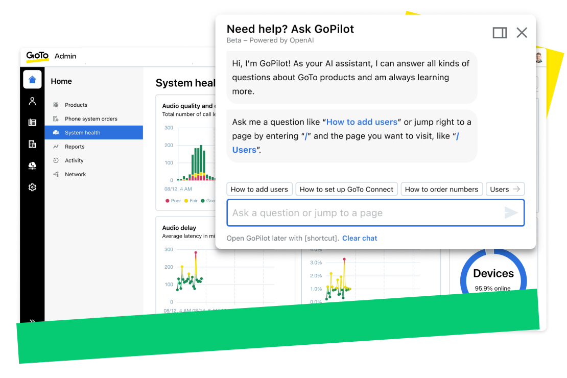 GoTo Connect CX offers advanced analytics to track call outcomes, performance and more.