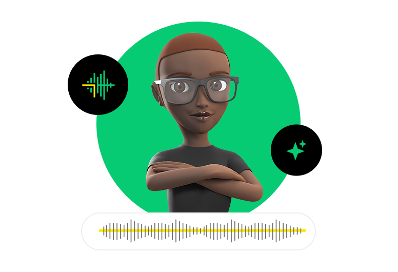 Una delle voci persona del Centralinista IA di GoTo Connect, Emma.