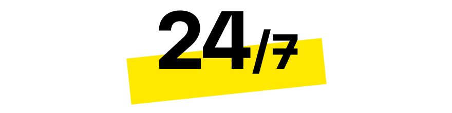 24 ore su 24, 7 giorni su 7