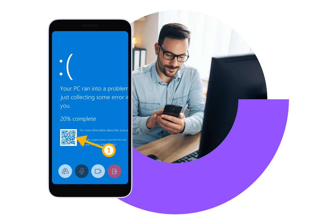 Add a visual dimension to phone or chat conversations, and reach resolutions, fast.